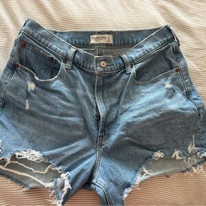 Size 12/31 Abercrombie denim high rise mom shorts